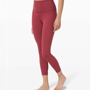 BNWT Lululemon Align Pant 25” size 2 Chianti red